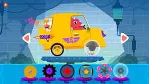 恐龙汽车 - 儿童涂色，汽车和赛车益智应用截图2
