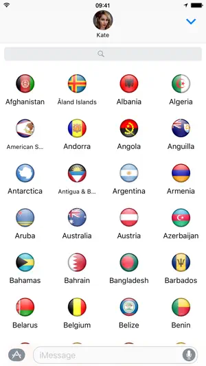 Flags – 国旗贴纸的iMessage截图3