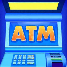 自动取款机 模拟器，金钱和信用卡