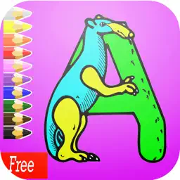 ABC绘制垫 ： 学习绘画和绘图着色页面可打印为孩子们免费