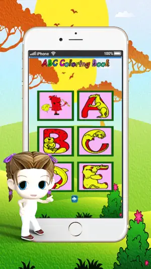 ABC绘制垫 ： 学习绘画和绘图着色页面可打印为孩子们免费截图1