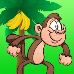 猴子冒險 - 跑收集香蕉午餐