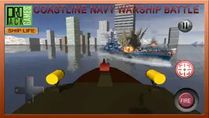 海岸线海军舰艇 - 战斗模拟器3D截图1