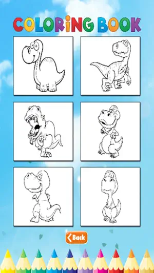恐龍著色書 - 孩子的恐龍油漆截图2
