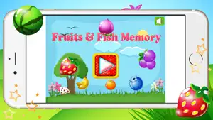 水果和鱼学前教育匹配游戏的孩子截图1