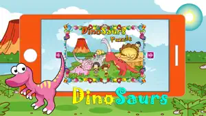 恐龙世界 動畫片 卡通拼图 宝宝 谜题 自由 嬰兒遊戲截图4