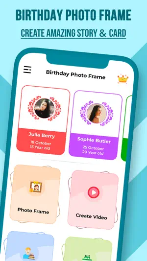 Bday Video Maker, Wishes, Card截图2
