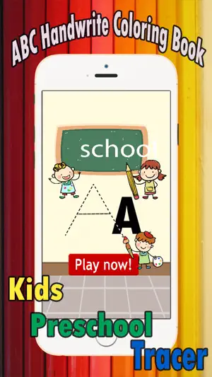着色书：ABC 西班牙语网页游戏为孩子们成人截图1
