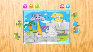 迪诺益智游戏免费 - 恐龙拼图为孩子和幼儿 - 学前学习游戏截图4