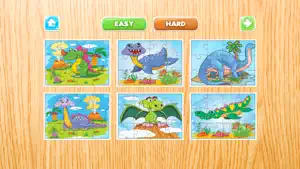 迪诺益智游戏免费 - 恐龙拼图为孩子和幼儿 - 学前学习游戏截图2