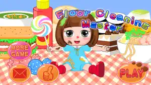 贝贝公主擦地板小游戏-清洁打扫卫生的游戏截图4