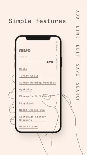 Mise: A minimalist recipe box截图4
