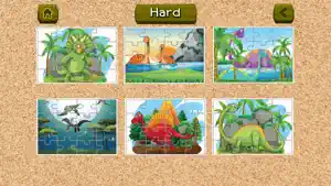 dinosaur puzzles jigsaw 恐龙霸王龙 雷克斯 恐龙火车 4年 5年 孩子遊戲截图4